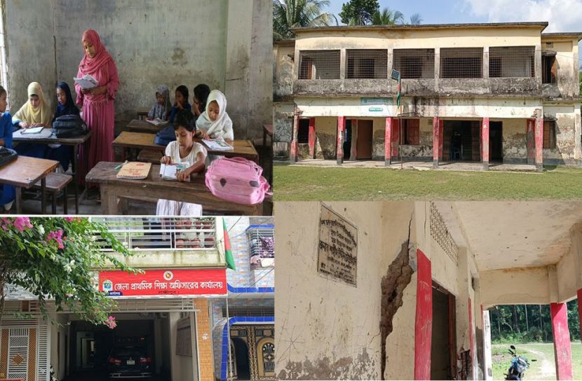 ঝুঁকিপূর্ণ ভবনেই চলছে পাঠদান, আতঙ্কে শিক্ষার্থী-শিক্ষক