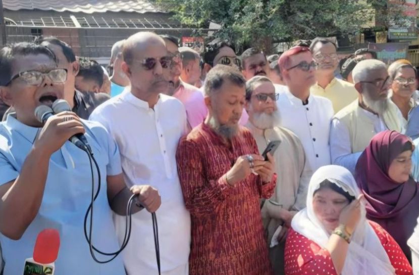 নারায়ণগঞ্জ মহানগর বিএনপির বিক্ষোভ সমাবেশ