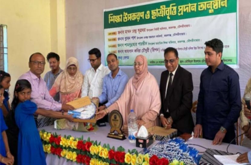 কমলগঞ্জে মেধাবী শিক্ষার্থীদের মাঝে শিক্ষা উপকরণ বিতরণ
