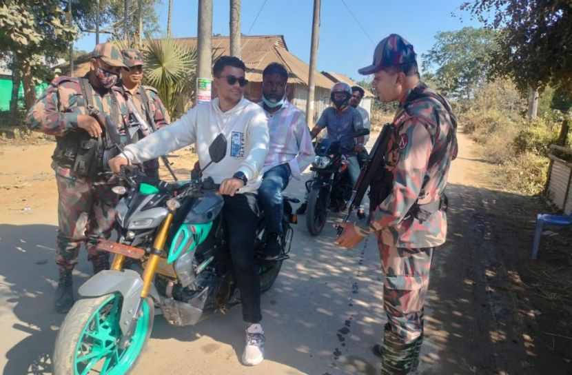 অপরাধীদের গ্রেপ্তারে সীমান্তবর্তী এলাকায় বিজিবি'র জোরদার নজরদারি