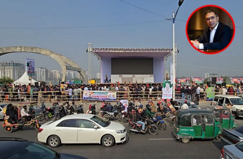 তারেক রহমানের প্রত্যাবর্তন: ৩০০ ফিটে মহাসমাগম, ঢাকামুখী লাখো নেতাকর্মী