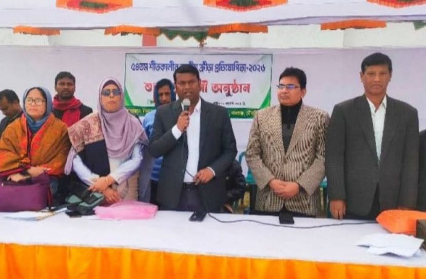 কমলগঞ্জে ৫৪তম শীতকালীন জাতীয় ক্রীড়া প্রতিযোগিতার উদ্বোধন