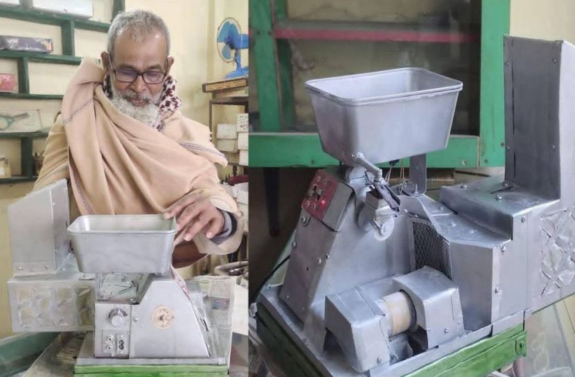 গ্লাসকাটা ও ফিনিশিং মেশিন তৈরি করে অনন্য নজির গড়লেন মো. মজিবর রহমান