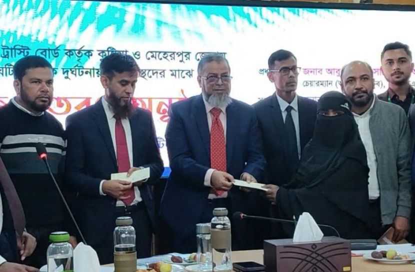 কুষ্টিয়ায় সড়ক দুর্ঘটনার ক্ষতিগ্রস্ত পরিবারকে ২ কোটি ৮০ লাখ টাকা সহায়তা