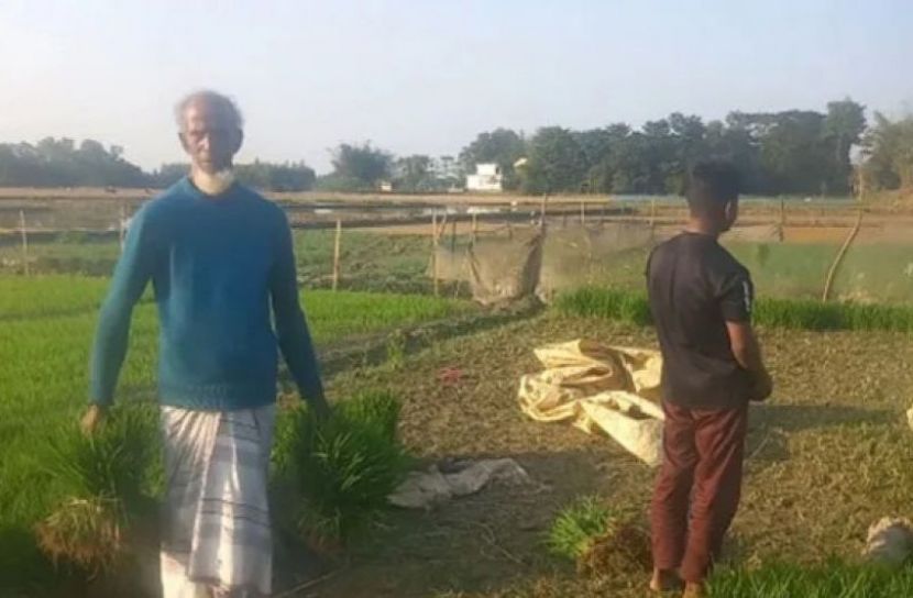 কাউয়াদিঘি হাওরপাড়ের কৃষকদের চিন্তার ভাঁজ