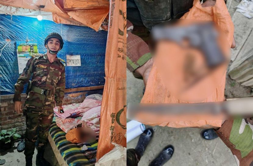 ফেনীতে যুবদল নেতার গরুর খামার থেকে বিদেশি পিস্তল ও ম্যাগাজিন উদ্ধার