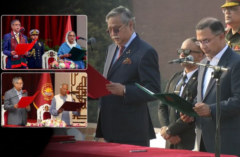 তিন বছরে তিন সরকারকে শপথ পড়ালেন রাষ্ট্রপতি সাহাবুদ্দিন