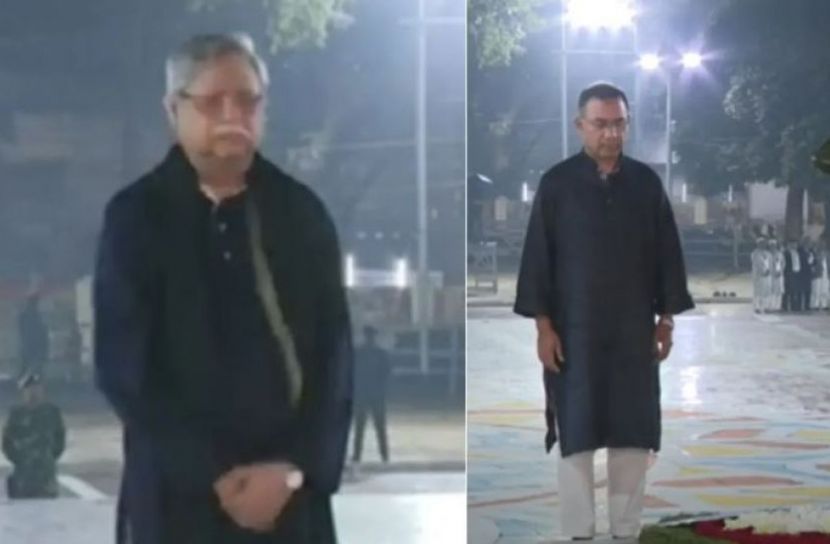 শহীদ মিনারে ভাষা শহীদদের প্রতি  শ্রদ্ধা  রাষ্ট্রপতি ও প্রধানমন্ত্রীর