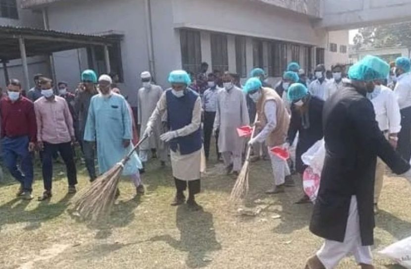 নবনির্বাচিত এমপি মাজেদুর রহমানের নেতৃত্বে হাসপাতালে পরিষ্কার-পরিচ্ছন্নতা অভিযান