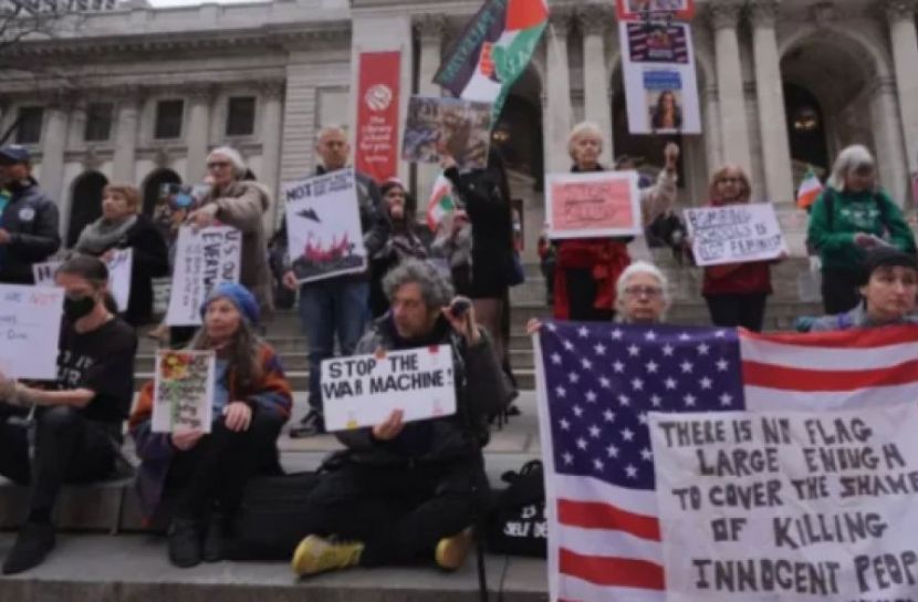 ইরান যুদ্ধের বিরুদ্ধে যুক্তরাষ্ট্রজুড়ে বিক্ষোভ