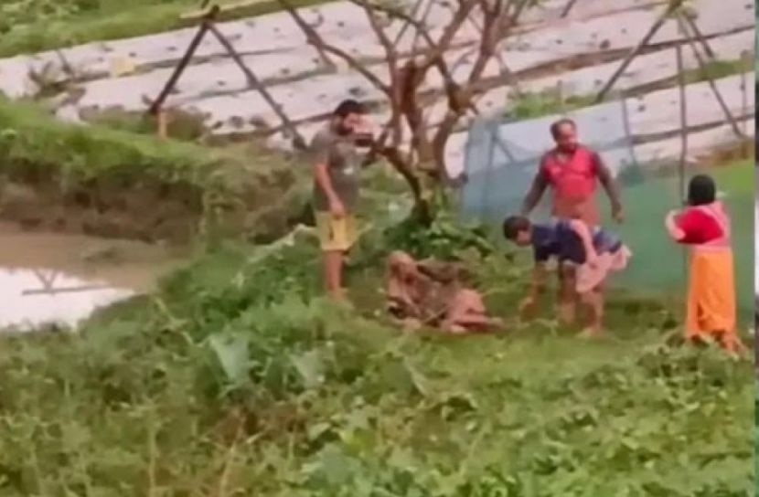 চুরির অপবাদ দিয়ে বৃদ্ধকে বেঁধে মারধর