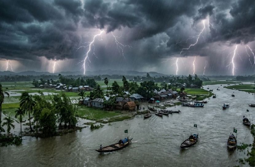 ১৪ জেলায় বজ্রপাতের সতর্কবার্তা
