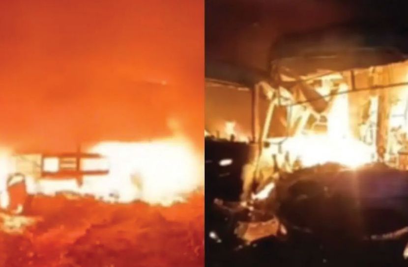 ভারতের রাজস্থানে ট্রাকে বাসের ধাক্কায় আগুন, নিহত ৭