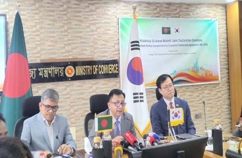 বাংলাদেশ-কোরিয়া সিইপিএ স্বাক্ষর, ৯৭% পণ্যে শুল্ক সুবিধা