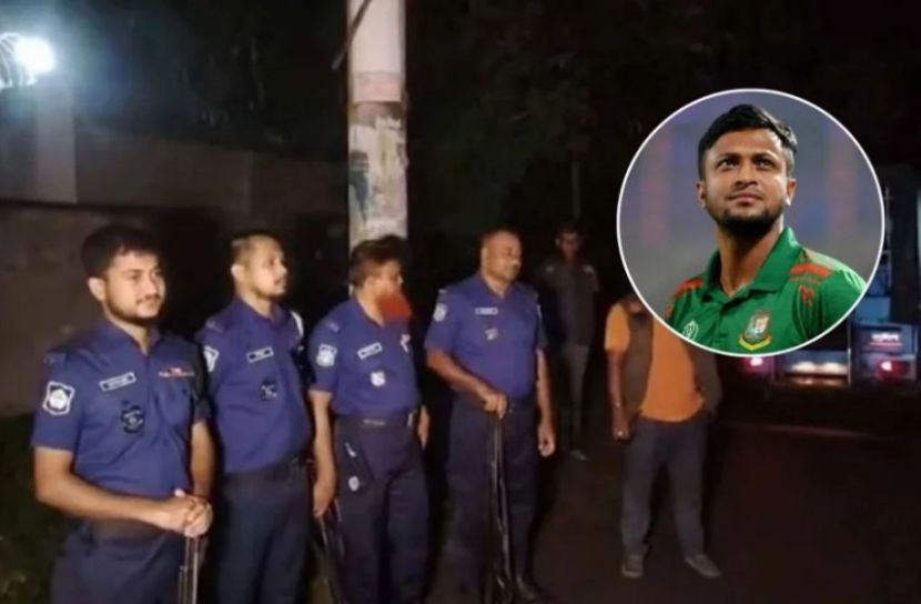 সাকিবের বাড়িতে হামলা, মোতায়েন অতিরিক্ত পুলিশ