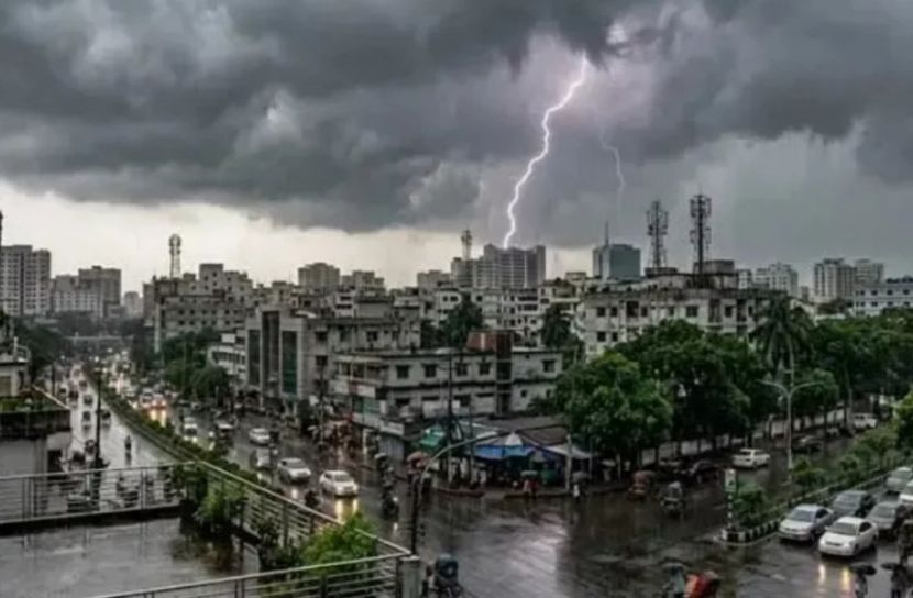 ঢাকাসহ বিভিন্ন অঞ্চলে বজ্রবৃষ্টির আভাস