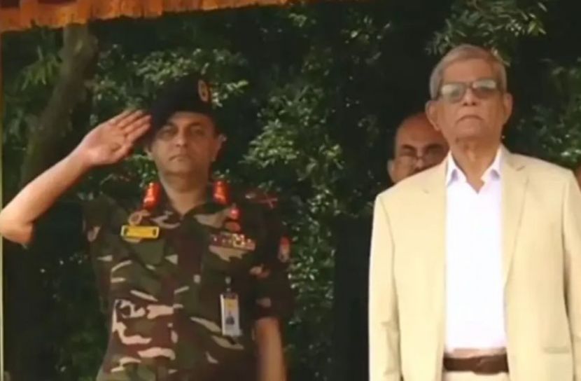 বঙ্গভবনে মির্জা ফখরুল, গার্ড অব অনার প্রদান