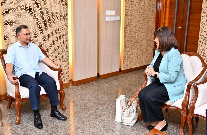 প্রধানমন্ত্রীর সঙ্গে আইপিইউ সেক্রেটারি আন্দা ফিলিপের  সৌজন্য সাক্ষাৎ