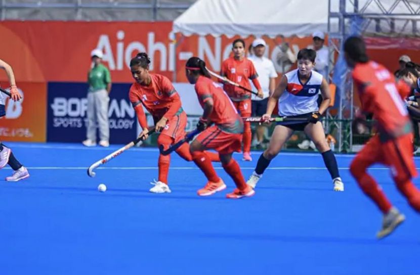 দক্ষিণ কোরিয়ার বিপক্ষে ৮-০ গোলে বড় ব্যবধানে হার বাংলাদেশ নারী হকি দলের