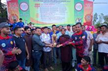 নীলফামারীতে মাদক বিরোধী ক্রিকেট